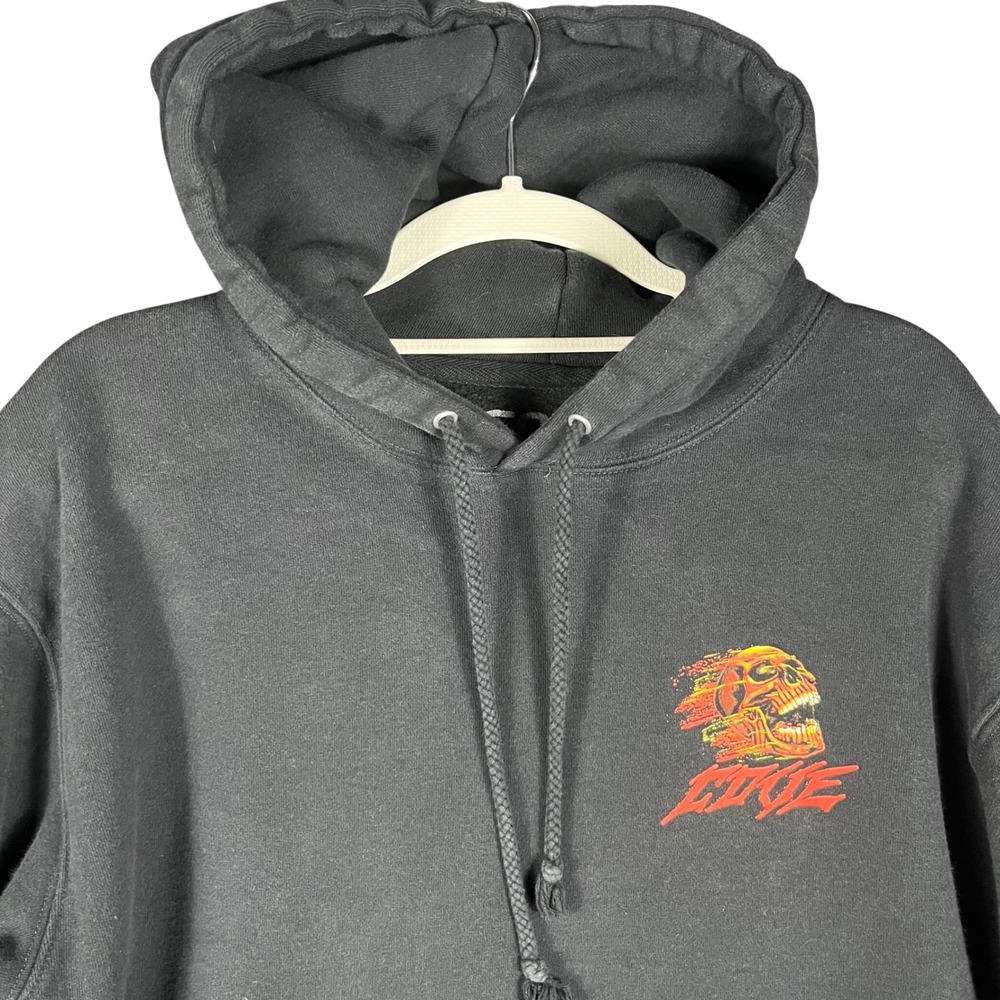 Cove Hoodie Mens Size M Black Till Death Do Us Part Skeleton Nuclear Graphic